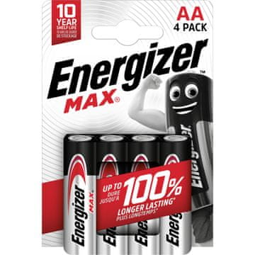 Energizer Energizer alkalne baterije max aa lr6, 4 komada, eco pakiranje