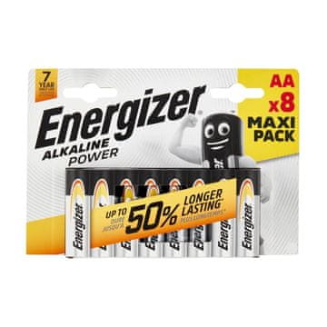 Energizer Baterija alkalna Power AA E91 8 kom. blister