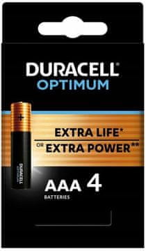 Duracell Baterije optimum aaa lr3 blister 4 komada