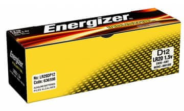 Energizer Energizer industrial baterije za D LR20 1,5V 12 komada