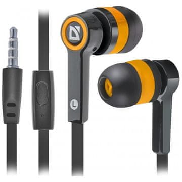 Defender Slušalice s mikrofonom pulse 420 crno-narančaste