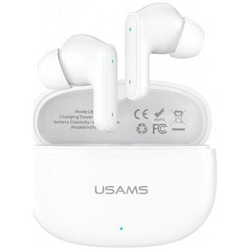 USAMS Bluetooth slušalice 6.0 e05 tws bijele