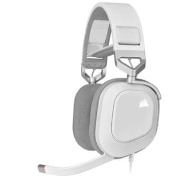 Corsair Slušalice hs80 rgb usb žičane bijele