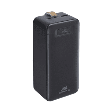 RivaCase VA1084 Turbo QC / 3.0 PD prijenosna baterija powerbank 40000 mAh moć 65W - crna