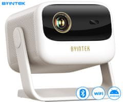 Byintek Prijenosni DLP projektor UFO U90 MAX, 4LED, Bluetooth, 4K UHD, HDMI, AUX, bijeli