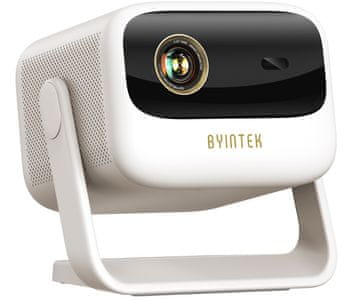 Byintek Prijenosni DLP projektor UFO U90 MAX, 4LED, Bluetooth, 4K UHD, HDMI, AUX, bijeli