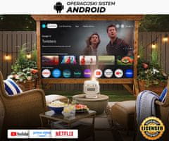 Byintek Prijenosni DLP projektor UFO U90 MAX, 4LED, Bluetooth, 4K UHD, HDMI, AUX, bijeli