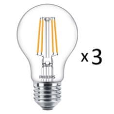 Philips LED žarulje E27 A60 4.3W 2700K 470lm 3 kom
