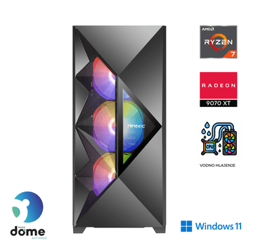 Anni Gamer Extreme stolno računalo, R7-9700X, 32GB, SSD2TB, RX9070XT, W11H