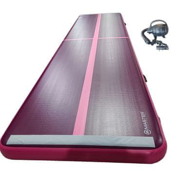 Master Master Airtrack S-Pro prostirka na napuhavanje 600 x 150 x 20 cm - ljubičasto-roza