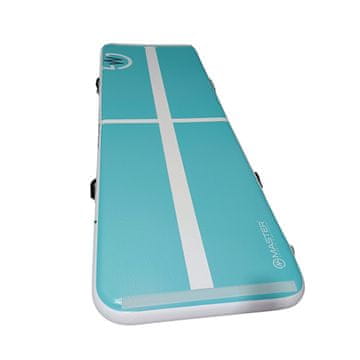 Master Master Airtrack prostirka na napuhavanje 300 x 100 x 10 cm - tirkizna - bijela
