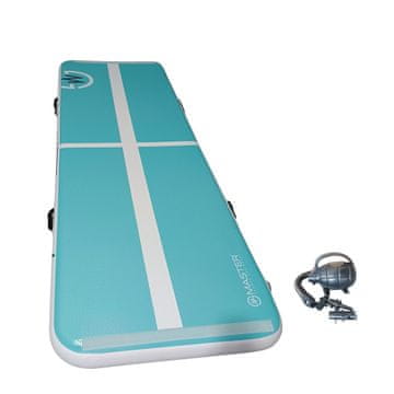 Master Master Airtrack prostirka za napuhavanje 400 x 100 x 10 cm - tirkizna - bijela