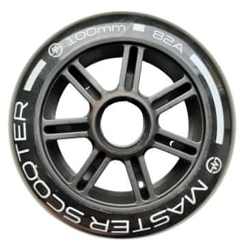 Master Rezervni kotači Master za skutere bez ležajeva Stunt 100 mm - crni