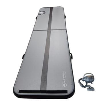 Master Master Airtrack prostirka na napuhavanje 400 x 100 x 10 cm - antracit - crna