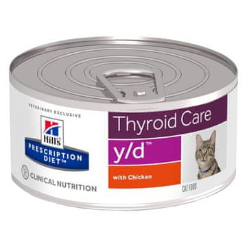 Hill's Hill's prescription diet thyroid care feline y/d - hrana za mačke s problemima štitnjače - konzerva 156 g