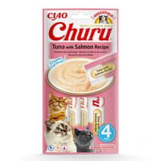 Inaba Poslastica Churu tuna s lososom za mačke 4x14g