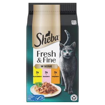 Sheba Sheba fresh & fine mesna jela u umaku - mokra hrana za mačke - 6x50 g