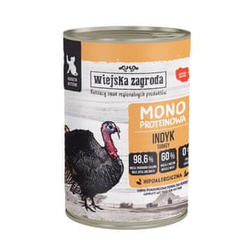 Wiejska Zagroda Seosko gospodarstvo monoproteinska puretina (mačić) mokra hrana za mačke - 400g