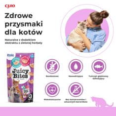 Inaba Inaba juicy bites s okusom škampa i morskih plodova - poslastica za mačke - 3x11,3 g