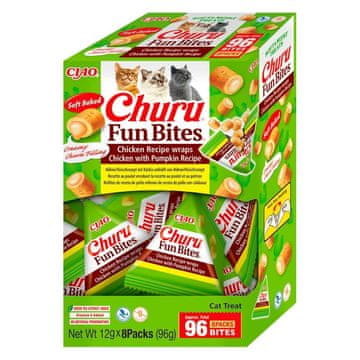 Inaba Inaba cat fun bites chicken & pumpkin przysmak za mačke 8x12g (96g)
