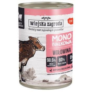 Wiejska Zagroda Wiejska zagroda monobiałkowa za mačke govedina 400g
