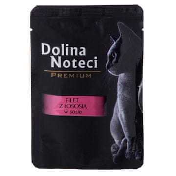DOLINA NOTECI Dolina noteci premium filet lososa u umaku - mokra hrana za mačke - 85g