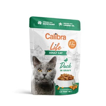 Calibra Calibra vrećica za mačke life adult patka u umaku 85g