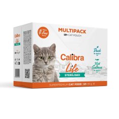 Calibra Calibra cat life pouch sterilizirano multipakiranje 12x85g