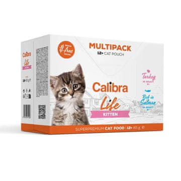 Calibra Calibra cat life pouch kitten multipack 12x85g