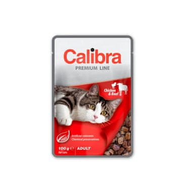 Calibra Calibra cat premium piletina & govedina 100g