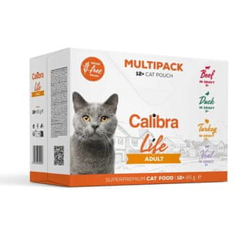 Calibra Calibra cat life pouch adult multipack 12x85g