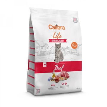 Calibra Calibra cat life sterilizirana govedina 1,5kg