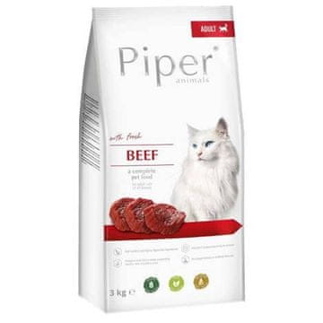 DOLINA NOTECI Dolina Noteci Piper Animals s govedinom - suha hrana za mačke - 3 kg