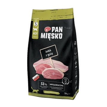 Pan Mięsko Suha hrana za mačke s puretinom i guskom, hrskavice, 1,6 kg