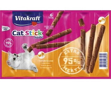 Vitakraft Vitakraft cat stick mini - poslastica za mačke okus: puretina/janjetina 6 kom.