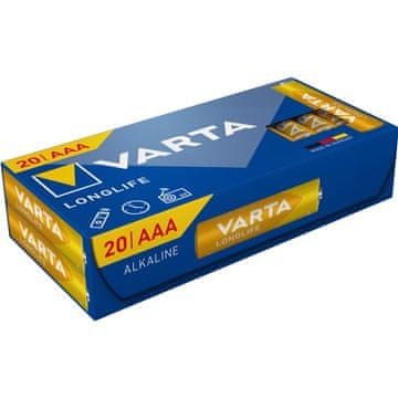 Varta AAA LR03 alkalne baterije 1,5V dug vijek 20 kom