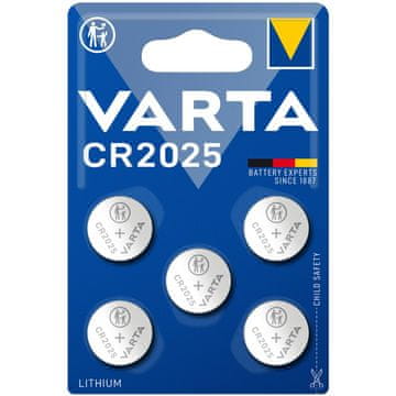Varta CR2025 3V litijeve gumbaste baterije 5 kom