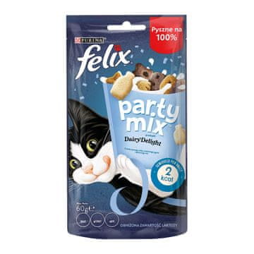 slomart Felix party mix dairy delight - poslastica za mačke - 60 g