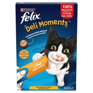 slomart Purina felix deli moments piletina 4x10g