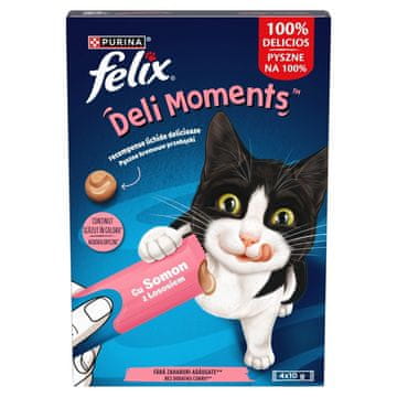 slomart Purina Felix Deli Moments losos 4x10g