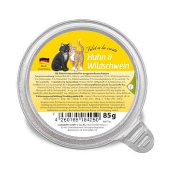 slomart Granatapet filet a la carte piletina s veprom hrana za mačke 85g