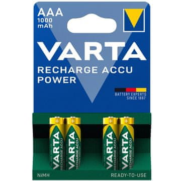 Varta Punjive AAA baterije 1000 mAh NiMH 1,2 V – 4 kom