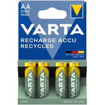 Varta Reciklirane punjive AA baterije 2100 mAh – 4 kom