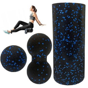 MG Yoga Smooth Roller masažni valjak, crni