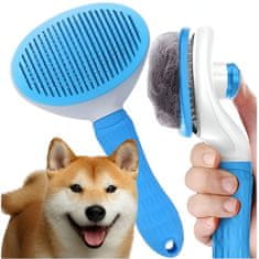 MG Brush samočisteća četka za dlaku, plava