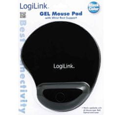 LogiLink Podloga za miša s gel potporom 3 mm crna
