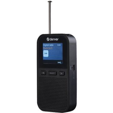 Denver Ručni DAB FM radio s 1.8 zaslonom u boji i 10 W zvukom
