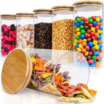 Deco Haus DECOHAUS STORAGE - BAMBOO LID 6 SET - 1400ml