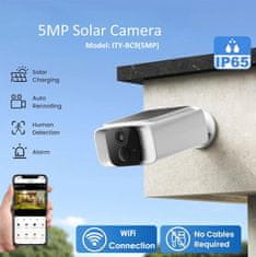 BOT Pametna vanjska kamera CS1 WiFi Tuya sa solarnim panelom