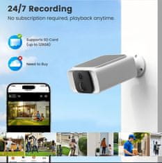 BOT Pametna vanjska kamera CS1 WiFi Tuya sa solarnim panelom